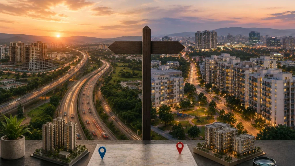 Ravet vs Punawale residential property comparison near Hinjawadi in 2026