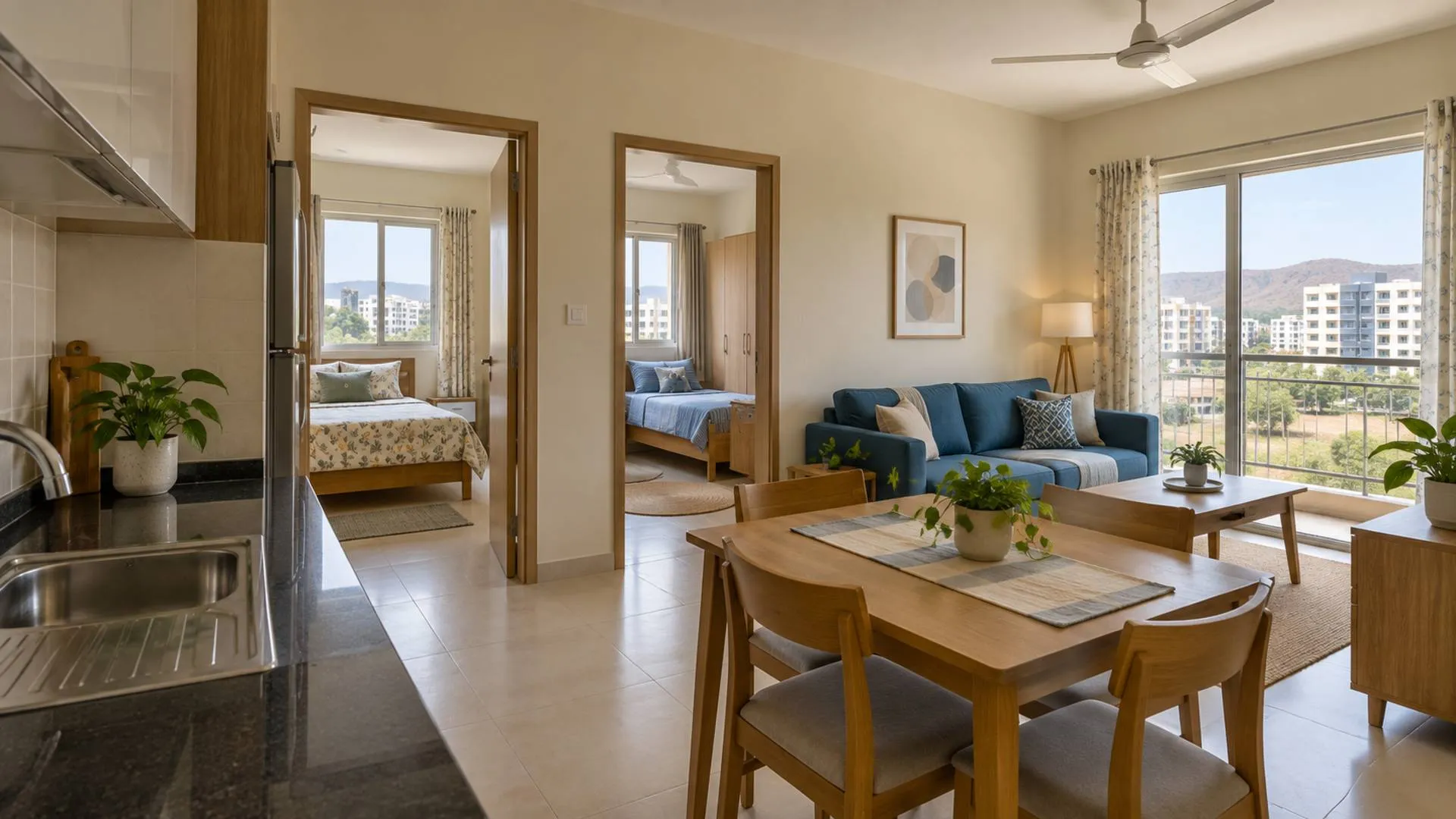 2 BHK flats in Wagholi Pune under 60 lakh with prices and options