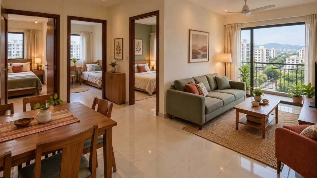 3 BHK flats in Pimpri-Chinchwad under 1.2 crore with prices and areas