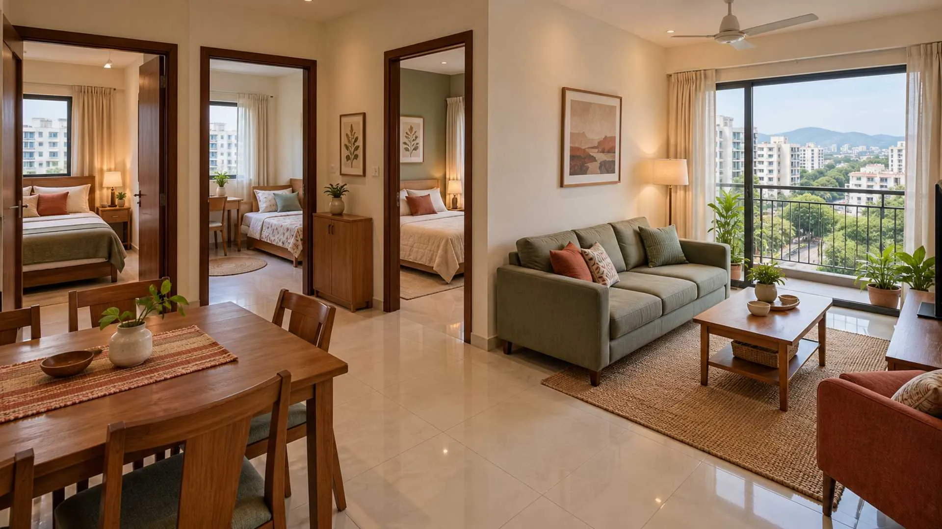 3 BHK flats in Pimpri-Chinchwad under 1.2 crore with prices and areas