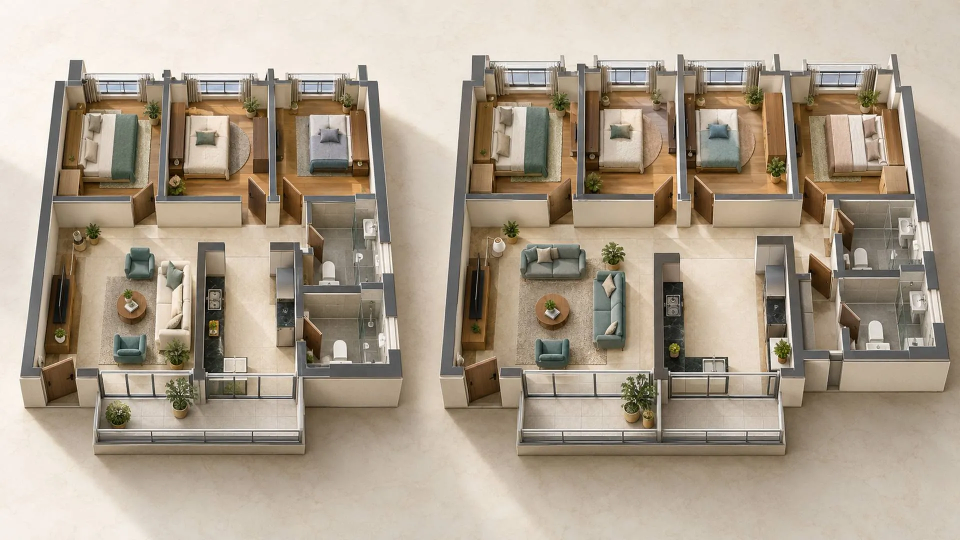 3 BHK vs 4 BHK Pune